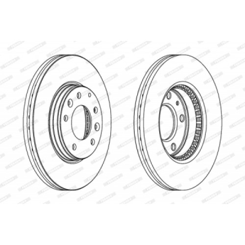 Гальмівний диск FERODO DDF1210C