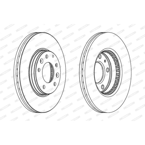 Гальмівний диск FERODO DDF1210C