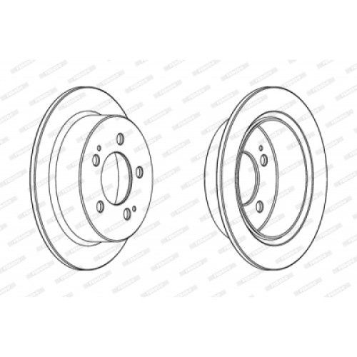 Гальмівний диск FERODO DDF1753C