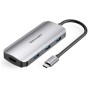 Концентратор Vention USB3.1 Type-C --> HDMI/USB-C Gen 1/USB 3.0x3/PD 100W Hub 6-i (TOFHB)