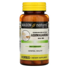 Трави Mason Natural Ашваганда 500 мг, Ashwagandha, 60 капсул (MAV17875)
