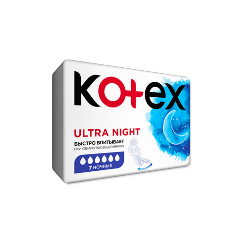 Гігієнічні прокладки Kotex Ultra Night 7 шт. (5029053540108)