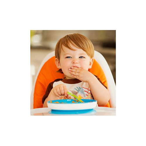 Набір дитячого посуду Munchkin тарілка секційна на присосці блакитна (27160.01)