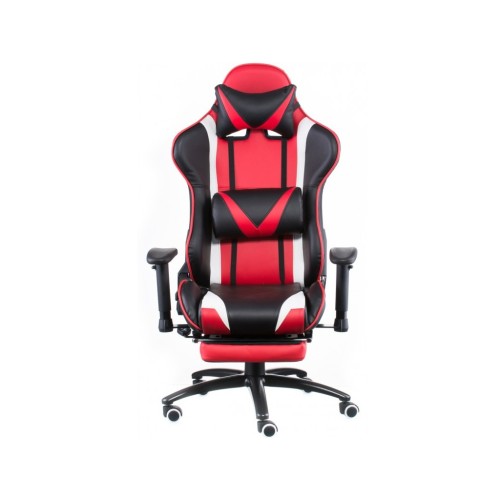 Крісло ігрове Special4You ExtremeRace black/red/white with footrest (E6460)