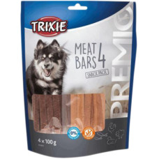 Ласощі для собак Trixie Premio 4 Meat Bars з куркою, качкою, бараниною і лососем 4x1 (4011905318530)
