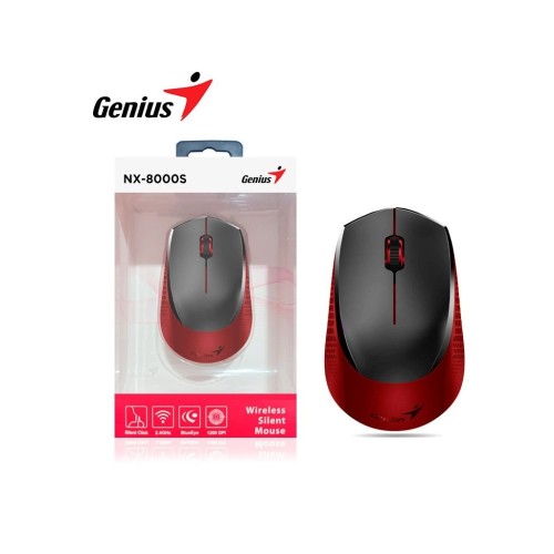 Мишка Genius NX-8000 Silent Wireless Red (31030025401)