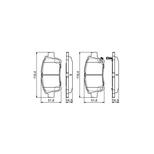 Гальмівні колодки Bosch 0 986 424 803