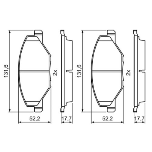 Гальмівні колодки Bosch 0 986 495 390