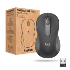 Мишка Logitech Signature M650 L Wireless Mouse for Business Graphite (910-006348)