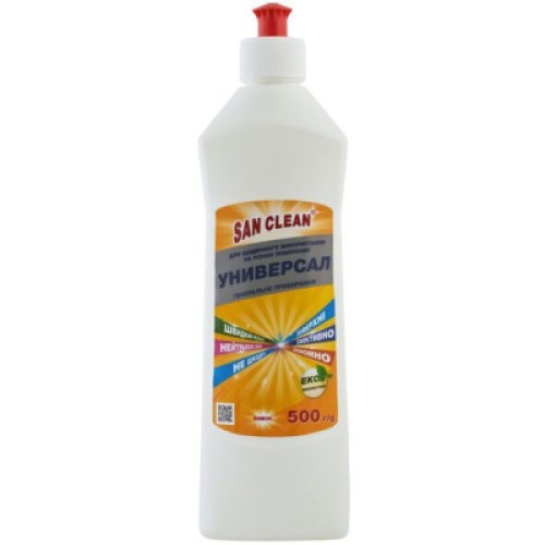 Рідина для чищення ванн San Clean Генеральне прибирання Лимон 500 г (4820003540480)