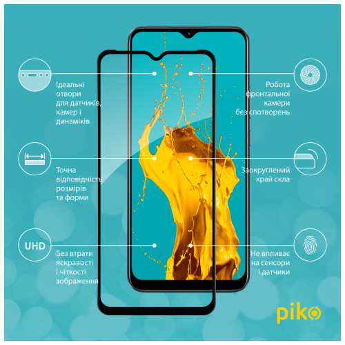 Скло захисне Piko Full Glue Realme C30 (1283126546204)