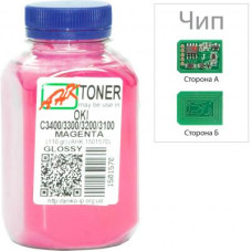 Тонер OKI C3400/3300, 110г Magenta+chip AHK (1502691)