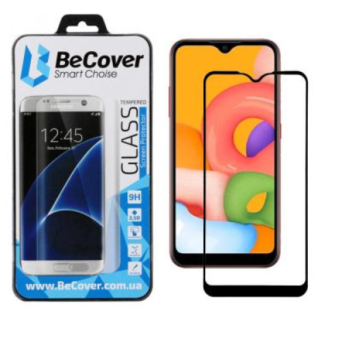 Скло захисне BeCover Samsung Galaxy A01 SM-A015 Black (704666)