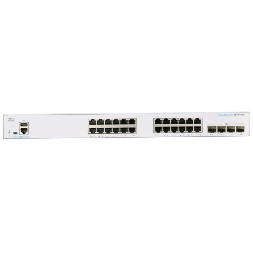 Комутатор мережевий Cisco CBS350-24T-4X-EU