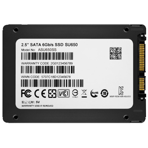 Накопичувач SSD 2.5" 256GB ADATA (ASU650SS-256GT-R)