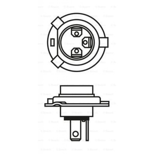 Автолампа Bosch галогенова 60/55W (1 987 301 077)