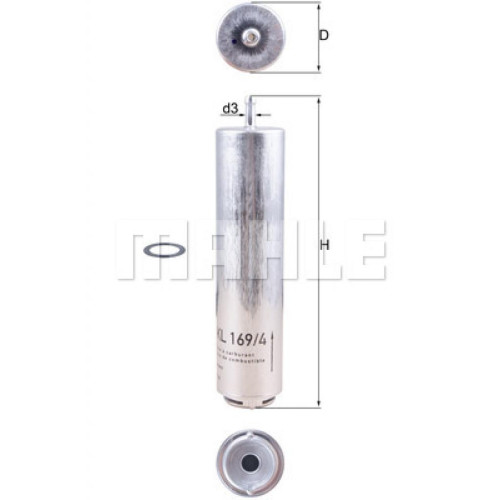 Фільтр паливний Mahle KL169/4D