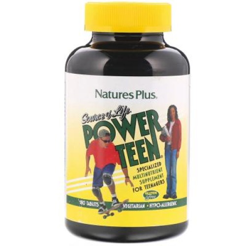 Мультивітамін Natures Plus Мультивітаміни для Підлітків, Source of Life, Power Teen, 18 (NAP-29992)