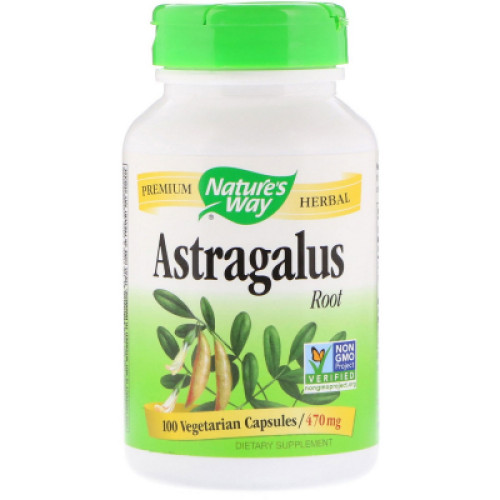 Трави Nature's Way Корінь Астрагала, Astragalus Root, 470 mg, 100 капсул (NWY-10180)