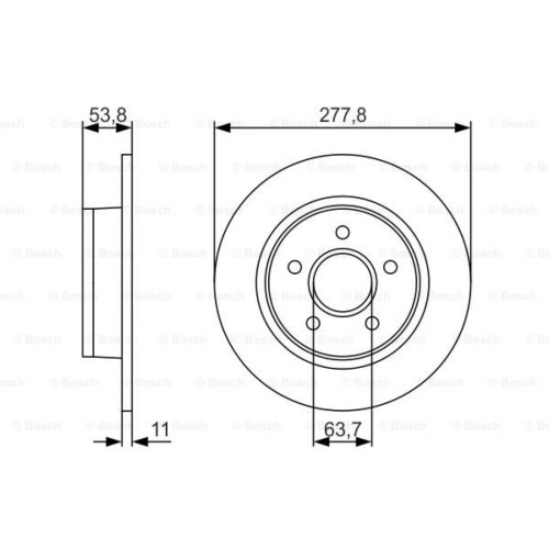 Гальмівний диск Bosch 0 986 479 S51