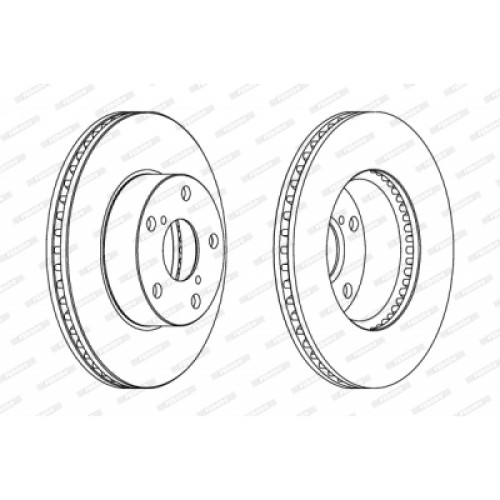 Гальмівний диск FERODO DDF1216