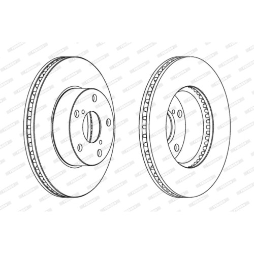 Гальмівний диск FERODO DDF1216