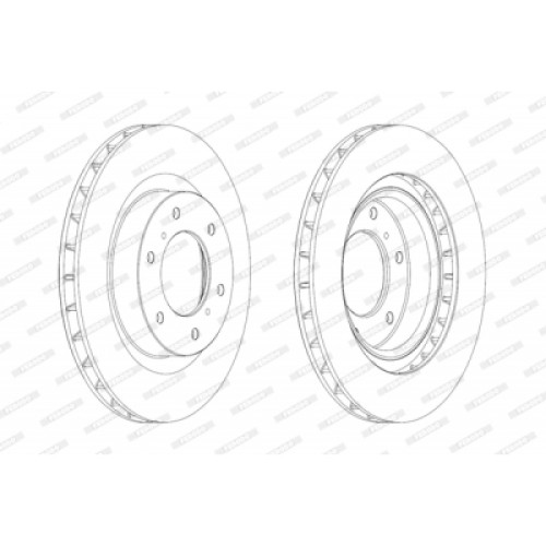 Гальмівний диск FERODO DDF1757C