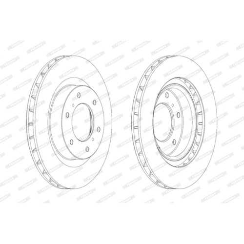 Гальмівний диск FERODO DDF1757C