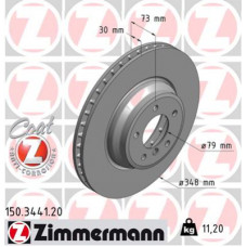 Гальмівний диск ZIMMERMANN 150.3441.20