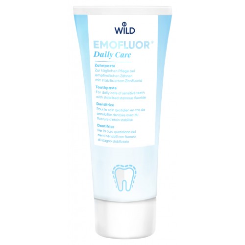 Зубна паста Dr. Wild Emofluor Daily Care зі стабілізованим фторидом олова 75 мл (7611841701686)