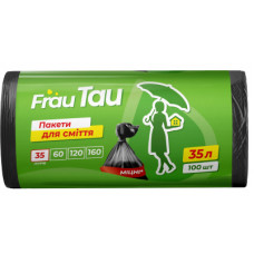 Пакети для сміття Frau Tau Чорні 35 л 100 шт. (4820195508190)