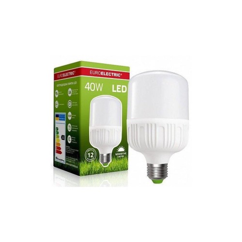 Лампочка EUROELECTRIC Plastic 40W E27 6500K 220V (LED-HP-40276(P))