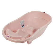 Ванночка Ok Baby Onda з анатомічною гіркою і термодатчиком рожевий (38235435)