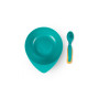 Набір дитячого посуду Baboo тарілочка глибока з кришкою та ложечкою помаранчева (90593)