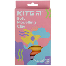 Пластилин Kite Fantasy Pastel восковой 12 цветов, 200 г (K22-086-2P)