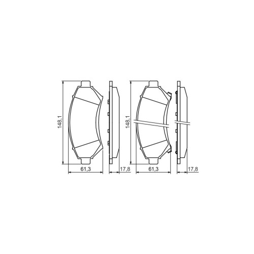 Гальмівні колодки Bosch 0 986 424 466