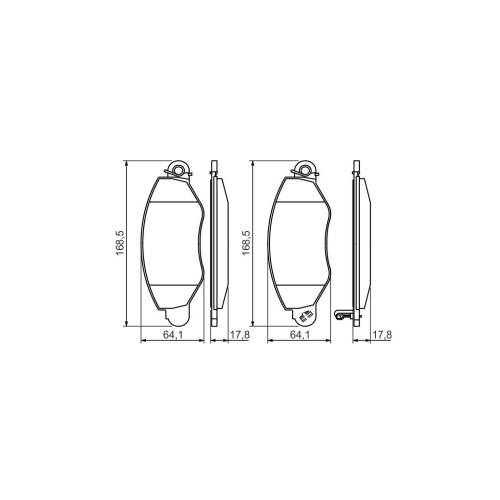 Гальмівні колодки Bosch 0 986 494 037