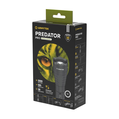 Ліхтар Armytek Predator Pro Marnet USB White (F07301C)