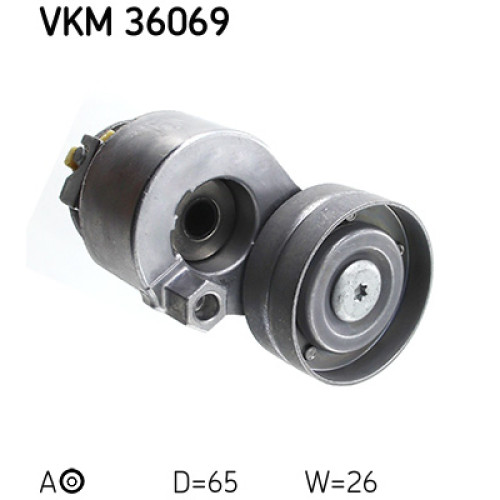 Натягувач ременя з роликом SKF VKM 36069