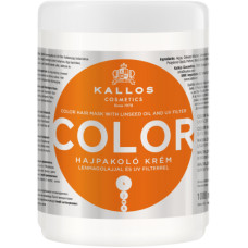 Маска для волосся Kallos Cosmetics Color для фарбованого волосся з лляною олією та УФ фільтром 1000 мл (5998889508135)