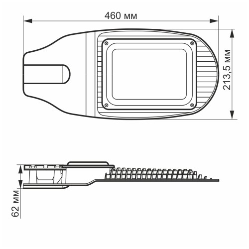 Прожектор Videx LED 50W 5000K Сірий (VL-SL06-505)