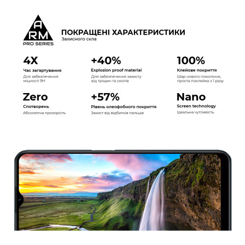 Скло захисне Armorstandart Pro Realme C30/C30s/C33 Black (ARM64728)