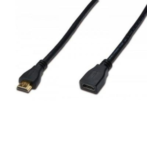 Кабель мультимедійний HDMI to HDMI 5.0m DIGITUS (AK-330201-050-S)