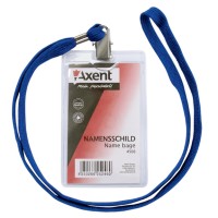 Бейдж Axent vertical 11,7*6,4cm, string, clear (4506-А)