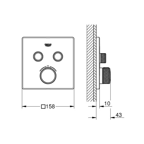 Змішувач Grohe GRT SmartControl (29124000)