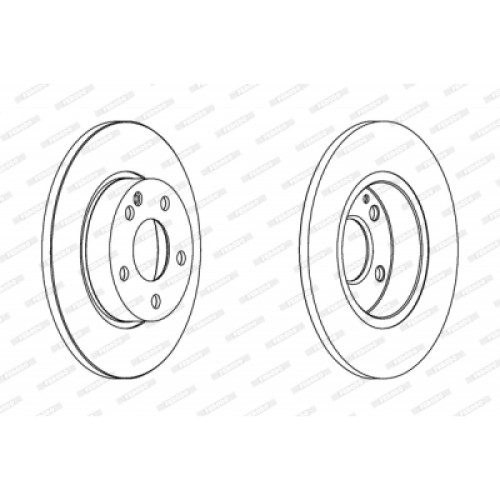 Гальмівний диск FERODO DDF1219C