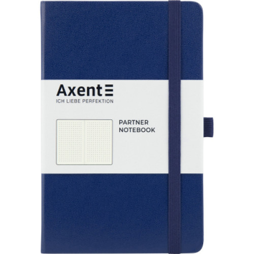 Книга записна Axent Partner 125х195 мм в точку 96 аркушів Синя (8306-02-A)