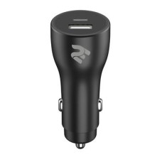 Зарядний пристрій 2E Dual USB Car Charger 38W, PD, QC, black (2E-ACR18PDQC-B)