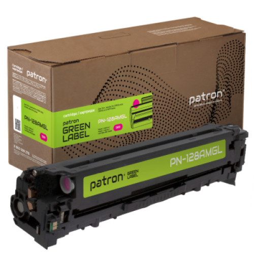 Картридж Patron HP 128 (CE323A) Green Label, magenta (PN-128AMGL)