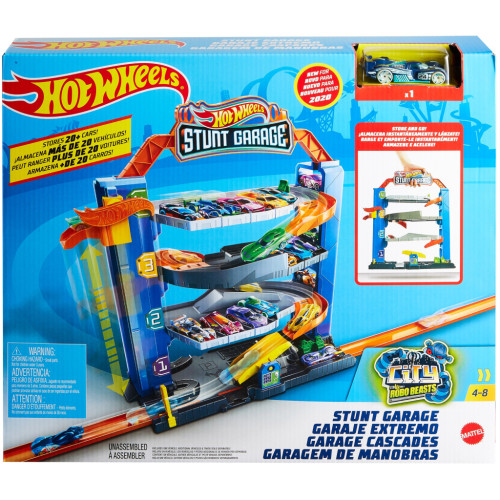 Автотрек Hot Wheels Чотирьохповерховий гараж для машинок (GNL70)